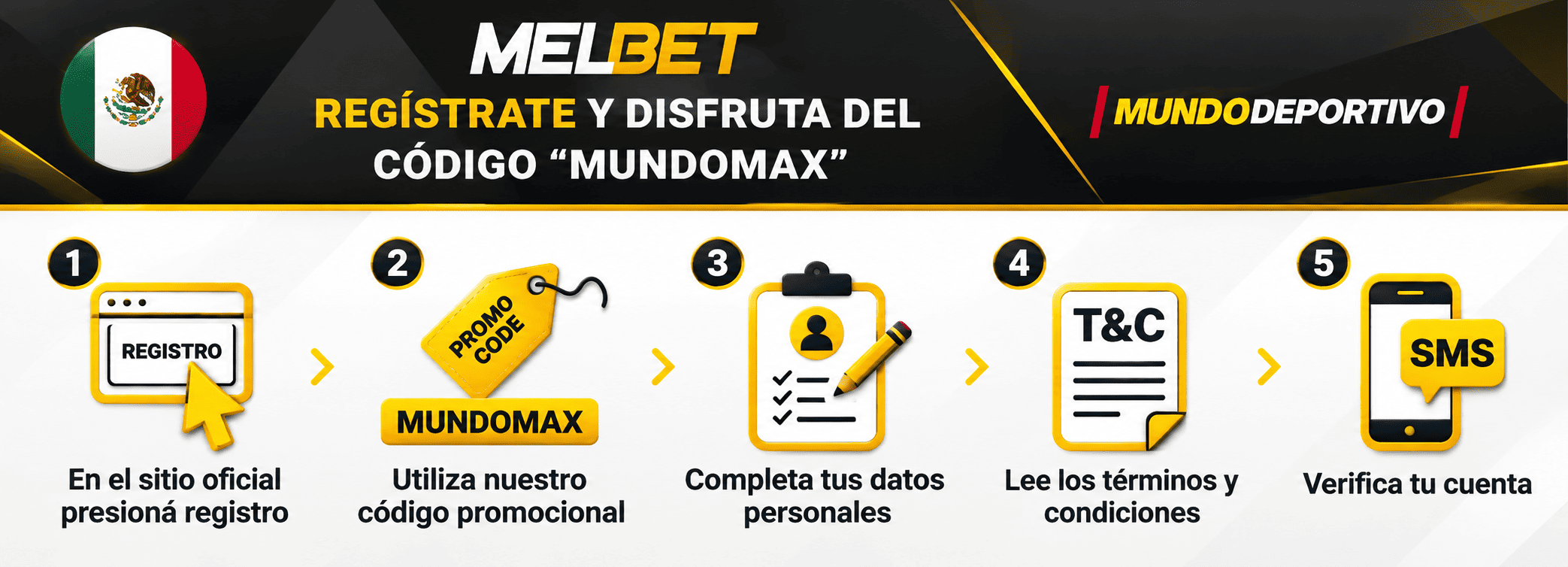 Registro en MelBet: pasos para crear una cuenta y usar el código promocional MUNDOMAX